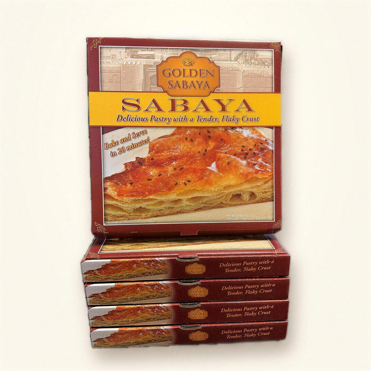 Golden Sabaya retail sabaya boxes stacked, the package you will find in stores